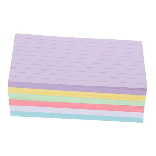 Gatuida 300 Blatt Farbige Indexkarten Blanko Karteikarten für Notizen Vokabeln und To Do Listen Praktische Schreibkarten für Büro und Schule Farben für Kreative Anwendungen von Gatuida