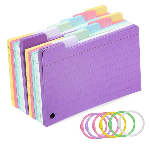 Gatuida 300 Blatt Linierte Karteikarten mit Farbkategorien Gelocht mit Robusten Binder Ringen als Flashcards und Notizkarten für Effektives Sortieren und Schnelles Zufällige Farbe Gatuida 300 Blatt Linierte Karteikarten mit Farbkategorien Gelocht mit Robusten Binder Ringen als Flashcards und Notizkarten für Effektives Sortieren und Schnelles Zufällige Farbe von Gatuida