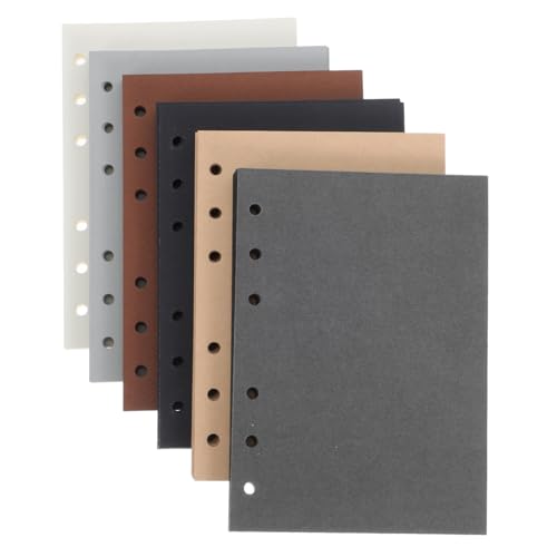 Gatuida 300 Blatt Nachfüllpapier Blanko Innenblätter für Ringbücher Dickes Tintenfestes Papier in Sechs Farben Kompatibel mit Ring Planern und Journals Vielseitig Einsetzbar von Gatuida