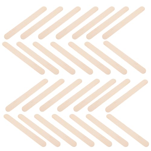 Gatuida 300 Stück Farbige Holz Eisstiele DIY Bastelmaterial Lebensmittelechtem Holz für Kreative Eiskreationen Einfach zu Reinigen und Wiederverwendbar für Kinderprojekte und Handarbeiten von Gatuida