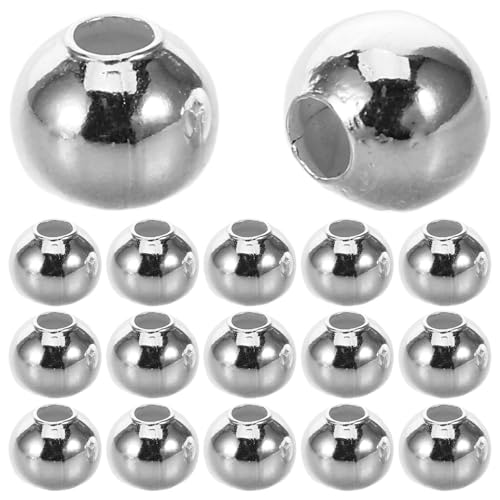 Gatuida 300 Stück Glatte Metallrunde Perlen Eisen für Diy Armbänder und Schmuckherstellung Multifunktionale Bastelmaterialien von Gatuida