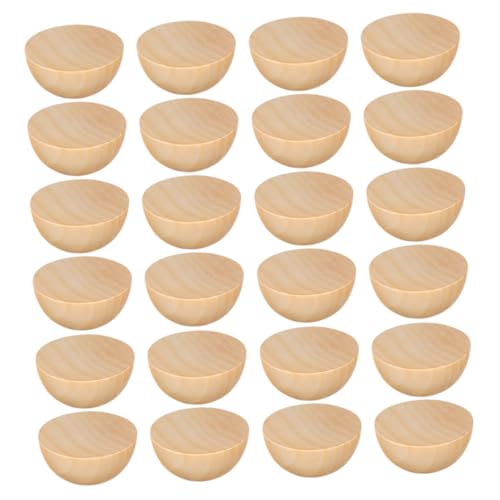 Gatuida 300 Stück Halbierte Holzperlen Natürliche Holzstruktur zum Bemalen DIY Basteln Schmuck Erwachsene Kreative Projekte Dekoration Gatuida 300 Stück Halbierte Holzperlen Natürliche Holzstruktur zum Bemalen DIY Basteln Schmuck Erwachsene Kreative Projekte Dekoration von Gatuida