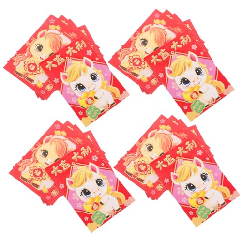 Gatuida 300 Stück Kreative Jahr Des Pferdes Rote Umschläge mit Prägung Traditionelle Chinesische Geldumschläge für Lunar Neujahr Hochzeit Geburtstag Festliche Geschenkumschläge Gatuida 300 Stück Kreative Jahr Des Pferdes Rote Umschläge mit Prägung Traditionelle Chinesische Geldumschläge für Lunar Neujahr Hochzeit Geburtstag Festliche Geschenkumschläge von Gatuida