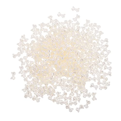 Gatuida 300 Stück Kunststoff Bowknot Spacer Perlen DIY Ohrringe Charms Bastelmaterialien für Schmuckherstellung mit Bogen Design für Kreative Projekte und von Gatuida