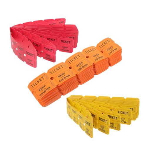 Gatuida 300 Stück Papier-spielscheine, Tombola-Tickets, Partyspiel-zubehör, Coupon-Tickets, Karnevalsparty-Papier-tombola-Tickets, Mehrfarbige Tombola-Tickets Gatuida 300 Stück Papier-spielscheine, Tombola-Tickets, Partyspiel-zubehör, Coupon-Tickets, Karnevalsparty-Papier-tombola-Tickets, Mehrfarbige Tombola-Tickets von Gatuida
