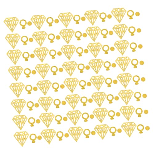 Gatuida 300Stücke Hochzeitskonfetti Form Von Diamantringen Hohlpapier Konfetti Für Feierlichkeiten Partys Und Hochzeiten Tischdekoration Für Festliche Anlässe von Gatuida