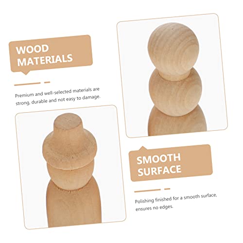 Gatuida 30Stücke Unfertige Holzfiguren zum Bemalen DIY Malspielzeug für für Kreative Projekte und Handwerk Unisex Holzpuppen für Dekoration und Gatuida 30Stücke Unfertige Holzfiguren zum Bemalen DIY Malspielzeug für für Kreative Projekte und Handwerk Unisex Holzpuppen für Dekoration und von Gatuida