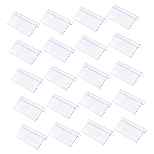 Gatuida 30st Preisschild Etikettenhalter Led-streifenlichtkanal Clip-regaletikett Karte Präsentationsständer Elektronisch Warenregaletikett Produkt Verkäufer Ladenregal Plastik Transparent von Gatuida