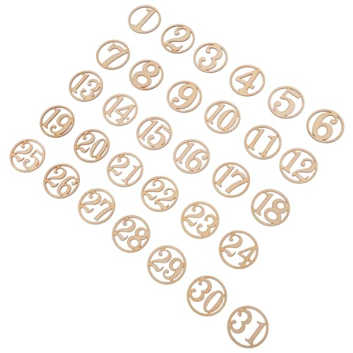 Gatuida 31 Stück Teiliges Holz-zahlenornament Unbehandelte Holzstücke zum Bemalen Wiederverwendbare Holzanhänger für DIY Deko Lernen Geburtstag Weihnachten Gatuida 31 Stück Teiliges Holz-zahlenornament Unbehandelte Holzstücke zum Bemalen Wiederverwendbare Holzanhänger für DIY Deko Lernen Geburtstag Weihnachten von Gatuida
