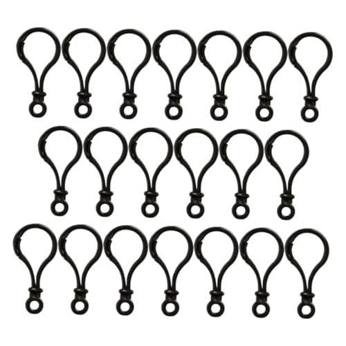 Gatuida 32 Stück Teiliges Kunststoff lobsterhaken Schlüsselanhänger Clips Schwarz Praktische Lanyard Karabiner für Vielseitige Befestigung Robust Sicher Schließend für Schlüsselbänder und von Gatuida