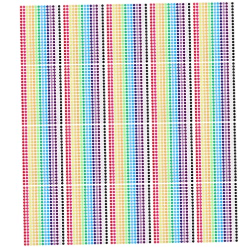 Gatuida 36 Blatt Farbige Punkt Aufkleber Runde Selbstklebende Siegel Tags für Kindergarten Bürobedarf Diy Projekte und Geschenkverpackung Gatuida 36 Blatt Farbige Punkt Aufkleber Runde Selbstklebende Siegel Tags für Kindergarten Bürobedarf Diy Projekte und Geschenkverpackung von Gatuida