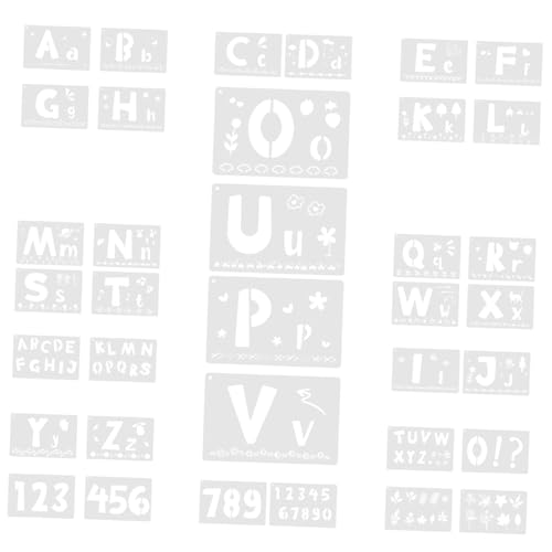Gatuida 36 Stück Teiliges Buchstaben Zahlen Schablonen aus Robustem Kunststoff Wiederverwendbar Glatt und Waschbar für DIY Kunst Airbrush Spray Malerei Bastelprojekte Geeignet für Gatuida 36 Stück Teiliges Buchstaben Zahlen Schablonen aus Robustem Kunststoff Wiederverwendbar Glatt und Waschbar für DIY Kunst Airbrush Spray Malerei Bastelprojekte Geeignet für von Gatuida