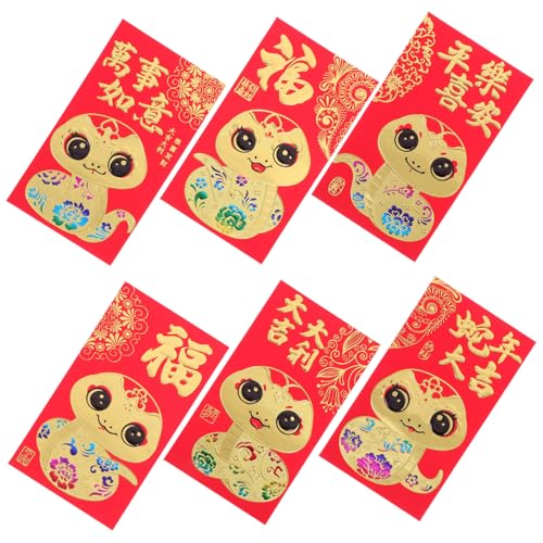 Gatuida 36 Stück Teiliges Schlange Jahr Rote Umschläge Neujahrsumschläge Festliche Geldumschläge Chinesische Neujahrsdekorationen Vielseitig Praktisch Stabile Papiermaterialien Gatuida 36 Stück Teiliges Schlange Jahr Rote Umschläge Neujahrsumschläge Festliche Geldumschläge Chinesische Neujahrsdekorationen Vielseitig Praktisch Stabile Papiermaterialien von Gatuida