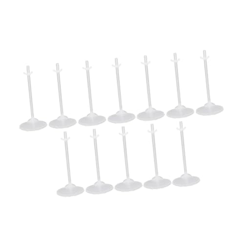 Gatuida 36 Stück Teiliges Transparentes Puppenständer Robustem Kunststoff Einfacher Doll Support Display Halter für Puppenhaus und Sammler Praktische Figurenhalterung für Regal und Tisch von Gatuida