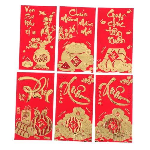 Gatuida 36 Stück Teiliges Vietnamesische Geldumschläge Lunar Year Lucky Packets Li Xi Umschläge mit Traditionellem Design für Neujahrsfest Hochzeit Frühlingsfest Gatuida 36 Stück Teiliges Vietnamesische Geldumschläge Lunar Year Lucky Packets Li Xi Umschläge mit Traditionellem Design für Neujahrsfest Hochzeit Frühlingsfest von Gatuida