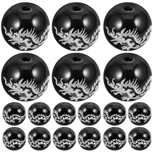 Gatuida 39 Stück Perlen Natursteinperlen Gold Spacer Perlen Für Drachen Spacer Beads Goldperlen Drachen Charm Perlen Kleine Bastelperlen Bastelperlen Zarte Kleine Perle DIY Achat von Gatuida