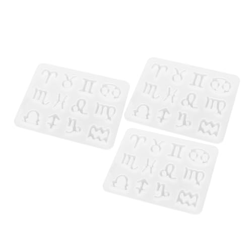 Gatuida 3Stücke Silikonform für DIY Schlüsselanhänger Charm Antihaftbeschichtet Langlebige Gießform für Schmuckherstellung für Kreative Bastelprojekte von Gatuida