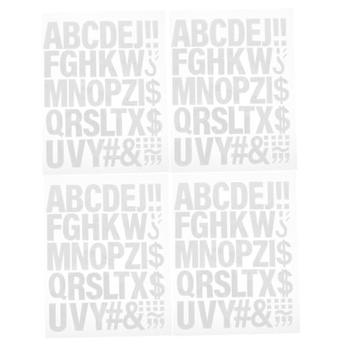 Gatuida 4 Blätter Teiliges Heat Transfer Bügelbuchstaben Weiß Langlebige Applique Letters zum Aufbügeln Kleidung DIY Vinyl Alphabet Patches für T Shirts Taschen Hüte Waschbeständig und Gatuida 4 Blätter Teiliges Heat Transfer Bügelbuchstaben Weiß Langlebige Applique Letters zum Aufbügeln Kleidung DIY Vinyl Alphabet Patches für T Shirts Taschen Hüte Waschbeständig und von Gatuida