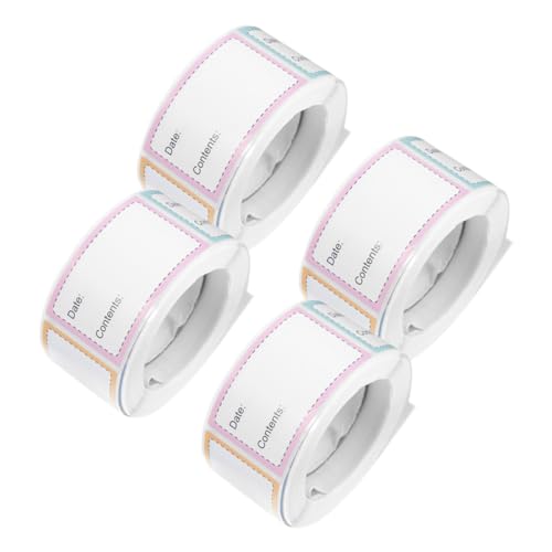 Gatuida 4 Rollen Abziehbare Lebensmittelaufkleber Selbstklebende Gefrieretiketten für Küchenbehälter Sichere Lebensmitteldatum markierung Praktische Aufbewahrungsbeschriftung Stark Gatuida 4 Rollen Abziehbare Lebensmittelaufkleber Selbstklebende Gefrieretiketten für Küchenbehälter Sichere Lebensmitteldatum markierung Praktische Aufbewahrungsbeschriftung Stark von Gatuida