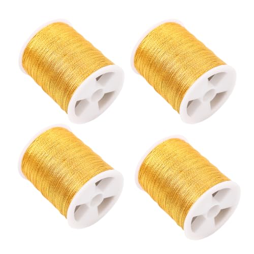 Gatuida 4 Rollen Computer Stickgarn Gelb Langlebiges Vielseitiges DIY Stickfaden für Kreuzstich Handarbeiten und Computerstickerei Hochwertiges Baumwollgarn für Kreative Bastelprojekte Gatuida 4 Rollen Computer Stickgarn Gelb Langlebiges Vielseitiges DIY Stickfaden für Kreuzstich Handarbeiten und Computerstickerei Hochwertiges Baumwollgarn für Kreative Bastelprojekte von Gatuida