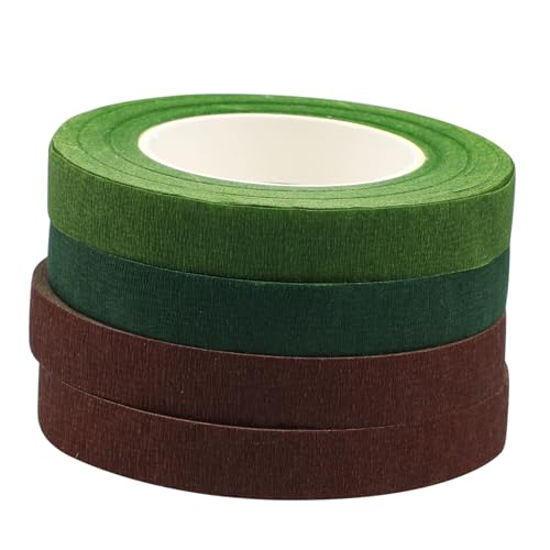Gatuida 4 Rollen Floristenband Selbstklebendes Blumenband in Dunkelgrün und Breites Klebeband für Blumenstiele DIY Blumendeko und Straußbinden Langlebig und Vielseitig Gatuida 4 Rollen Floristenband Selbstklebendes Blumenband in Dunkelgrün und Breites Klebeband für Blumenstiele DIY Blumendeko und Straußbinden Langlebig und Vielseitig von Gatuida