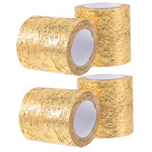 Gatuida 4 Rollen Gold Tüllband Mesh Tüll Stoff Feines Netzband für DIY Basteln Geschenkverpackung Leichte Reißfeste Dekoration Glänzendes Bastelband für Schleifen Tischdeko Gatuida 4 Rollen Gold Tüllband Mesh Tüll Stoff Feines Netzband für DIY Basteln Geschenkverpackung Leichte Reißfeste Dekoration Glänzendes Bastelband für Schleifen Tischdeko von Gatuida