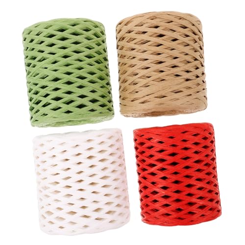 Gatuida 4 Rollen Raffia Papierband Vielseitiges Bastelband aus Papier zum Geschenkverpacken Hutherstellung und Blumenstrauß Dekoration Leicht zu Verarbeiten DIY Bastelmaterial Gatuida 4 Rollen Raffia Papierband Vielseitiges Bastelband aus Papier zum Geschenkverpacken Hutherstellung und Blumenstrauß Dekoration Leicht zu Verarbeiten DIY Bastelmaterial von Gatuida