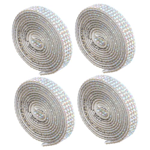 Gatuida 4 Rollen Selbstklebende Strassband Breit Bling Dekorationsband für DIY Schmuck Geschenkverpackung Bekleidung und Bastelarbeiten Gatuida 4 Rollen Selbstklebende Strassband Breit Bling Dekorationsband für DIY Schmuck Geschenkverpackung Bekleidung und Bastelarbeiten von Gatuida