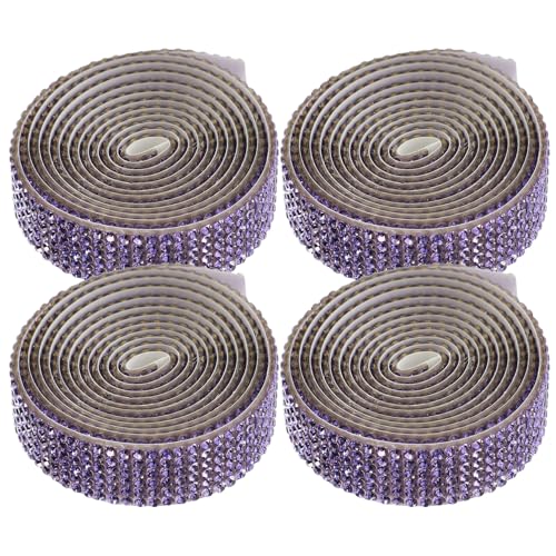 Gatuida 4 Rollen Strass Applikationen zum Aufbügeln DIY Taillengürtel Schmuck Selbstklebende Traumhafte Lila Strassbänder für Brautkleid Damenkleider Basteln und Modeverzierung Gatuida 4 Rollen Strass Applikationen zum Aufbügeln DIY Taillengürtel Schmuck Selbstklebende Traumhafte Lila Strassbänder für Brautkleid Damenkleider Basteln und Modeverzierung von Gatuida