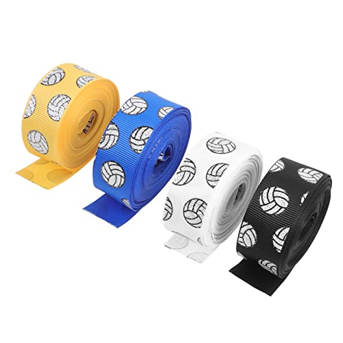 Gatuida 4 Rollen Volleyball Dekorationsbänder Sportliche Bastelribbons für Geschenkverpackung Heimdekoration und Events pro Rolle Gatuida 4 Rollen Volleyball Dekorationsbänder Sportliche Bastelribbons für Geschenkverpackung Heimdekoration und Events pro Rolle von Gatuida