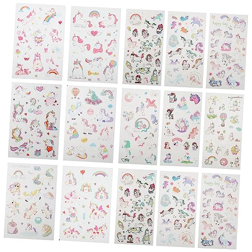 Gatuida 4 Sätze Cartoon DIY Scrapbook Sticker Teilig Hochwertige Selbstklebende Einhorn Dekoration für Tagebücher Kalender Geschenkverpackungen Ablösbar ohne Rückstände Vielseitig Gatuida 4 Sätze Cartoon DIY Scrapbook Sticker Teilig Hochwertige Selbstklebende Einhorn Dekoration für Tagebücher Kalender Geschenkverpackungen Ablösbar ohne Rückstände Vielseitig von Gatuida