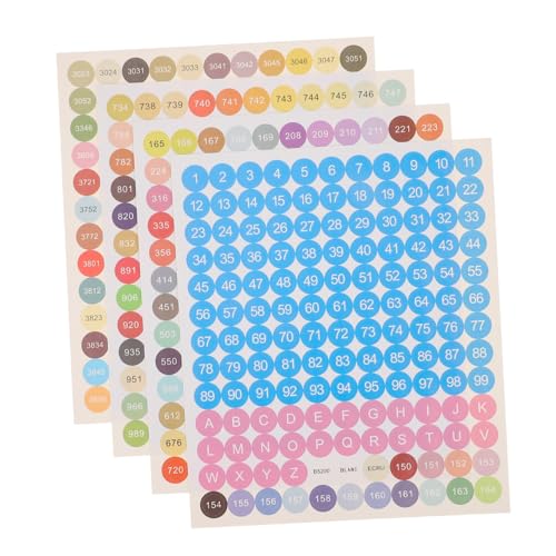Gatuida 4 Sätze Selbstklebende Farbnummer Aufkleber Kleine Nummernsticker für Diamantmalerei Vielseitige Klassifikationsetiketten für Aufbewahrungsboxen und Bastelarbeiten Gatuida 4 Sätze Selbstklebende Farbnummer Aufkleber Kleine Nummernsticker für Diamantmalerei Vielseitige Klassifikationsetiketten für Aufbewahrungsboxen und Bastelarbeiten von Gatuida