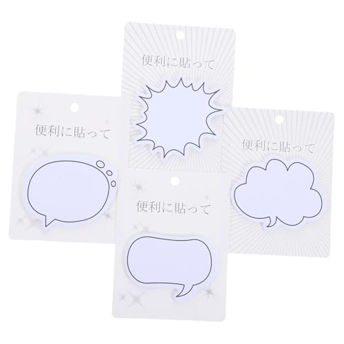 Gatuida 4 Sätze Selbstklebende Haftnotizen mit Kreativen Dialograhmen Vielseitig Einsetzbare Memo Pads für Büro Schule und Zuhause Praktische Schreibaufkleber mit Starker Haftung pro Gatuida 4 Sätze Selbstklebende Haftnotizen mit Kreativen Dialograhmen Vielseitig Einsetzbare Memo Pads für Büro Schule und Zuhause Praktische Schreibaufkleber mit Starker Haftung pro von Gatuida