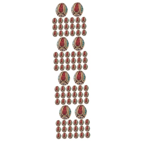 Gatuida 4 Sätze Tibetanische Spacer Perlen Mit Grüner Türkis Für Diy Schmuckherstellung Handgemachte Buddha Perlen Für Armbänder Und Mehr 20 Stück * 4 von Gatuida