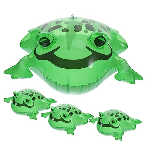 Gatuida 4 Satz Aufblasbarer Froschballon Erwachsene Hüpfen Luft Frösche Schwimmbad Poolspielzeug für aufblasbares Tierspielzeug aufblasbare Party-Requisiten - PVC Grün von Gatuida