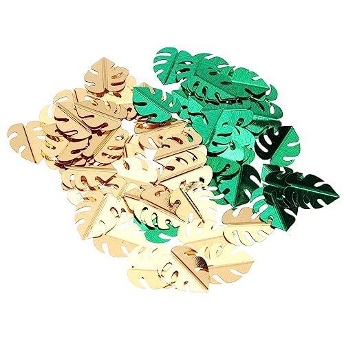 Gatuida 4 Schildkrötenblatt-Konfetti Partydekorationen luau hawaii sommerliche tischdekoration Partygeschenk tischstreuer dekoration Geburtstag Konfetti Glitzer Tischkonfetti Papier von Gatuida