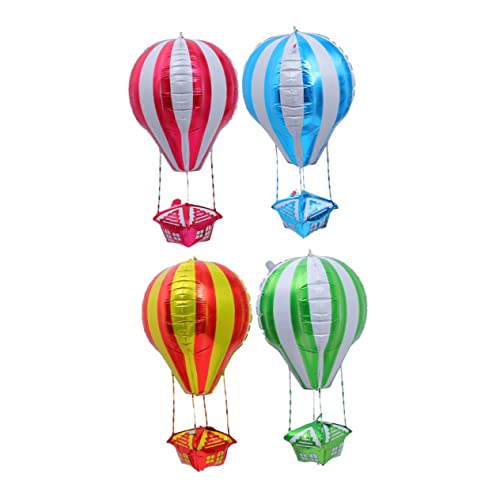 Gatuida 4 Stück Aluminium Folienballons Heißluftballon Form Dekoration für Kindergeburtstage und Feierlichkeiten Fotos und Partys von Gatuida