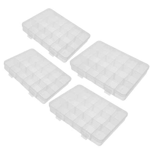 Gatuida 4 Stück Aufbewahrungsbox mit Abnehmbaren Fächern für Schrauben Perlen und Kleinteile Tragbare und Robuste Plastik Organizer Box Fächer Gatuida 4 Stück Aufbewahrungsbox mit Abnehmbaren Fächern für Schrauben Perlen und Kleinteile Tragbare und Robuste Plastik Organizer Box Fächer von Gatuida