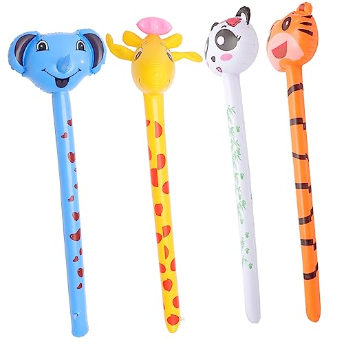 Gatuida 4 Stück Aufblasbarer Tierkopf Kleinkind Luftballons Kinderspielzeug aufblasbare PVC-Spielzeuge aufblasbare Spielzeuge mit langen Stöcken aufblasbare Stöcke Kindertierballons Gatuida 4 Stück Aufblasbarer Tierkopf Kleinkind Luftballons Kinderspielzeug aufblasbare PVC-Spielzeuge aufblasbare Spielzeuge mit langen Stöcken aufblasbare Stöcke Kindertierballons von Gatuida