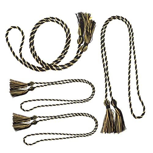 Gatuida 4 Stück Bachelor-Quasten mit Quasten Bast Absolventen Gold Kleid groß für Graduierung geflochtene Schnüre Zierkordel mit Quaste Abschluss der Ehrenschnüre Polyester von Gatuida