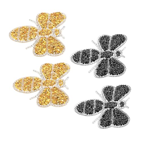 Gatuida 4 Stück Bienen Strass Bügelbilder Funkelnde Dekorative Patches zum Aufbügeln ohne Nähen für Kleidung Schuhe Taschen Diy Applikationen Gatuida 4 Stück Bienen Strass Bügelbilder Funkelnde Dekorative Patches zum Aufbügeln ohne Nähen für Kleidung Schuhe Taschen Diy Applikationen von Gatuida