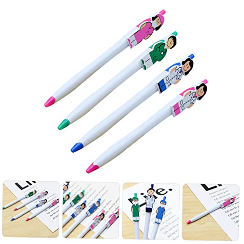 Gatuida 4 Stück Cartoon Kugelschreiber Teilig Praktische Druckkugelschreiber mit Lustigem Krankenschwester Ergonomisch Kunststoff für Büro Schule Haushalt Interessantes Schreibutensil Gatuida 4 Stück Cartoon Kugelschreiber Teilig Praktische Druckkugelschreiber mit Lustigem Krankenschwester Ergonomisch Kunststoff für Büro Schule Haushalt Interessantes Schreibutensil von Gatuida