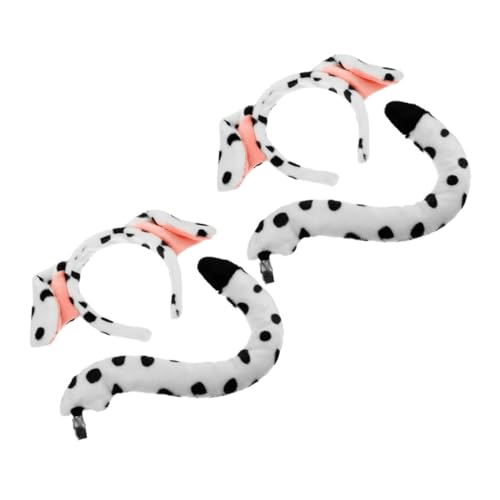 Gatuida 4 Stück Dalmatiner Hundekostüm Set Teilig mit Weichem Welpenohren Stirnband und Bequem und Niedlich Geeignet für Erwachsene Halloween Fasching Cosplay Party Gatuida 4 Stück Dalmatiner Hundekostüm Set Teilig mit Weichem Welpenohren Stirnband und Bequem und Niedlich Geeignet für Erwachsene Halloween Fasching Cosplay Party von Gatuida