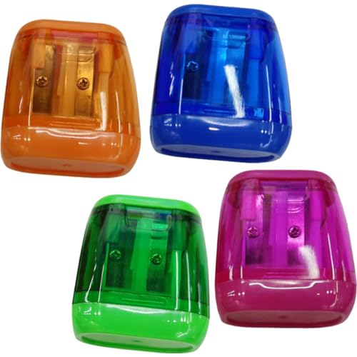 Gatuida 4 Stück Farbige Doppelanspitzer für Bleistifte Tragbare und Praktische Anspitzer für Schüler für Schule Büro und Zuhause Ergonomisches Design Grün Blau und Orange Gatuida 4 Stück Farbige Doppelanspitzer für Bleistifte Tragbare und Praktische Anspitzer für Schüler für Schule Büro und Zuhause Ergonomisches Design Grün Blau und Orange von Gatuida