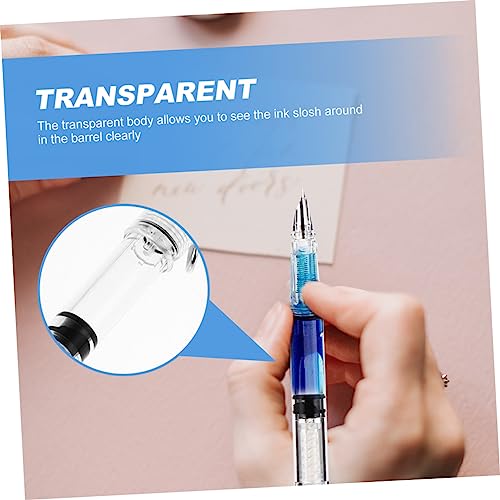 Gatuida 4 Stück Füllfederhalter mit Tintenconverter Transparente Kolbenstifte für Kalligraphie und Schule für Studenten und Schreibübungen Gatuida 4 Stück Füllfederhalter mit Tintenconverter Transparente Kolbenstifte für Kalligraphie und Schule für Studenten und Schreibübungen von Gatuida