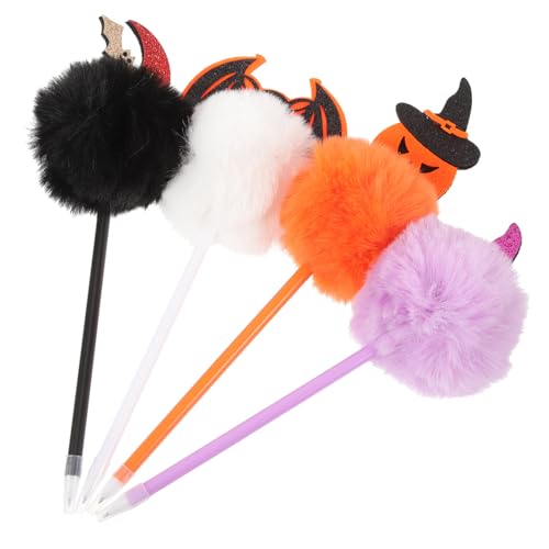 Gatuida 4 Stück Halloween Kugelschreiber Cartoon-form Schreibstifte mit Bat Kürbis-motiv Langlebige Praktische Kugelschreiber für Büro und Party-mitgiebsel Geschenk für Erwachsene von Gatuida