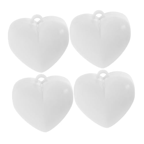 Gatuida 4 Stück Herzförmige Ballonbeschwerer Schweres Resin Pendant für Hochzeiten Geburtstagsfeiern und Jubiläen Dekoration für Tisch Centerpieces von Gatuida