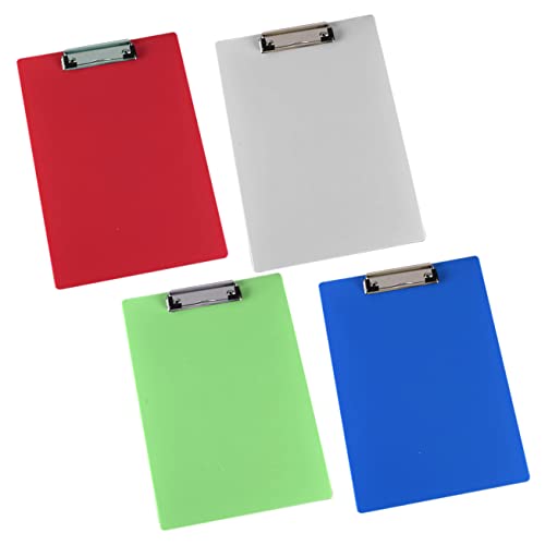 Gatuida 4 Stück Klemmbrett aus Tragbare Kunststoff Schreibtafeln mit Bunten Clips Multifunktionale Ordner für Büro und Klassenzimmer zur Aufbewahrung von Dokumenten und Zufällige Farbe Gatuida 4 Stück Klemmbrett aus Tragbare Kunststoff Schreibtafeln mit Bunten Clips Multifunktionale Ordner für Büro und Klassenzimmer zur Aufbewahrung von Dokumenten und Zufällige Farbe von Gatuida