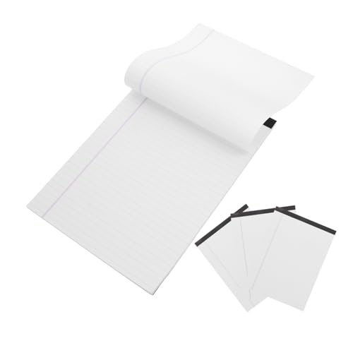 Gatuida 4 Stück Legal Pads Weiß Breit Liniert Schreibblock mit Robuster Kartonrückwand Zum Einfachen Abreißen für Büro Schule und Zuhause Gatuida 4 Stück Legal Pads Weiß Breit Liniert Schreibblock mit Robuster Kartonrückwand Zum Einfachen Abreißen für Büro Schule und Zuhause von Gatuida