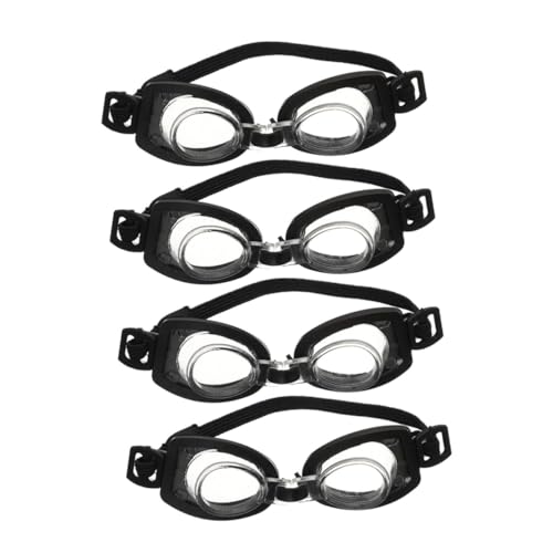 Gatuida 4 Stück Mini-Schwimmbrille Puppe Mit Brille Puppenbrille Babypuppenzubehör Gläser Uv Miniatur Schwimmen Realistisch Kleinkind Für Mädchen Kinderspielzeug Black Plastik von Gatuida